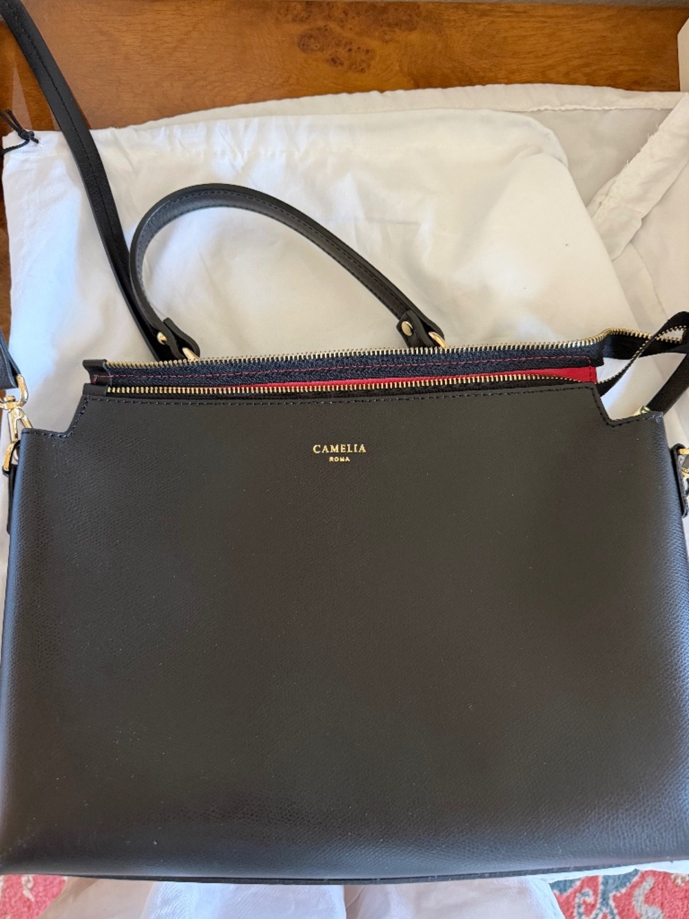 Camelia Roma BORSAMANO Grained Leather handbag